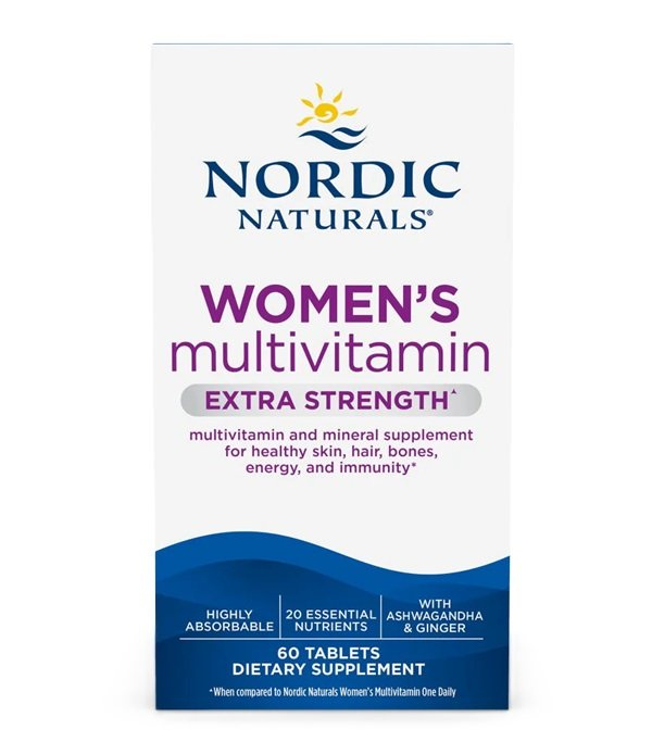 Nordic Naturals Multiwitamina dla Kobiet Extra Strength Na Zdrowie i Witalność 60 Tabletek