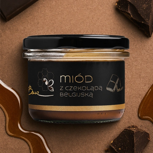 Bona Honey with Belgian Chocolate Natural Delicious Flavor 245g