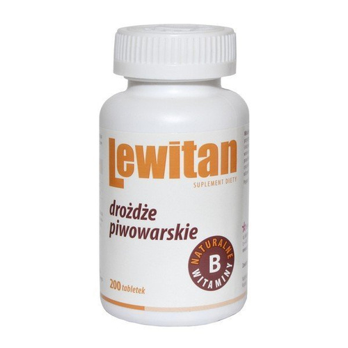 Lewitan, drożdże piwowarskie, tabletki, 200szt