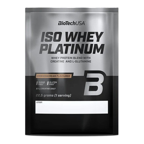 BioTechUSA Iso Whey Platinum Whey Protein Blend Cookies & Cream 22.5g