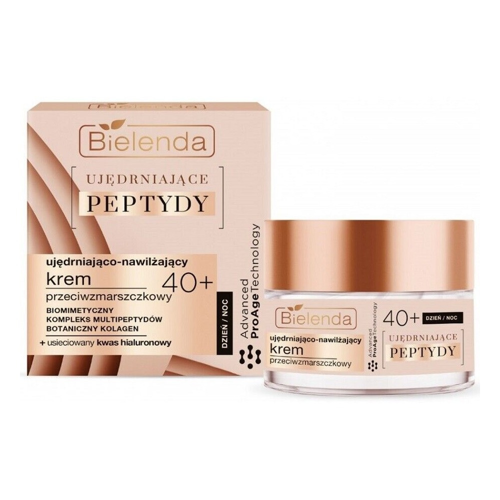 Bielenda Ujędrniające Peptydy 40+ Nawilżająco-Ujędrniający Krem Przeciwzmarszczkowy na Dzień i na Noc 50ml
