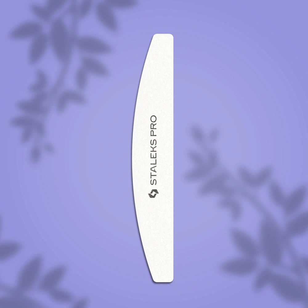 Staleks Pro Expert 41 Crescent Grinding Buff 100/180 Grit Nail File For Manicure And Pedicure 10pcs
