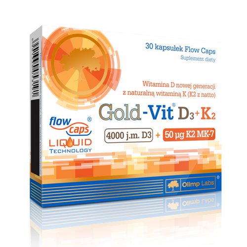 OLIMP Gold-Vit D3 4000 j.m. + K2, kapsułki, 30szt