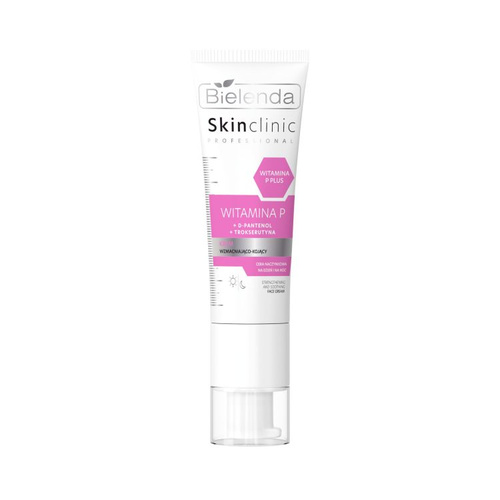 Bielenda Skin Clinic Professional Vitamin P Wzmacniająco – Kojący Krem dla Skóry Wrażliwej Naczynkowej Skłonnej do Zaczerwienień 40ml