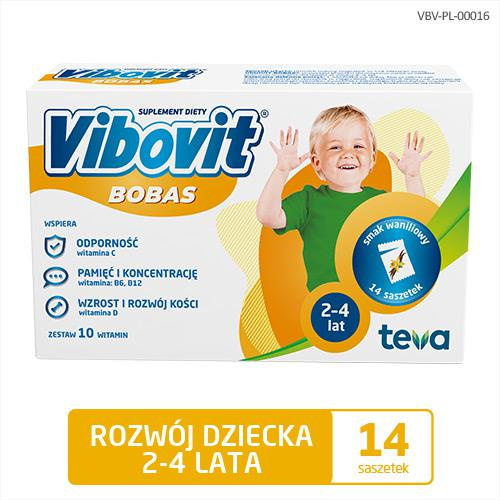 Vibovit Bobas Vitamins For Children over 2y.o. Vanilla Flavor 14 sachets