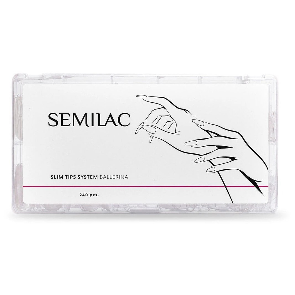 Semilac Slim Tips System Tips do Paznokci Ballerina 240pcs