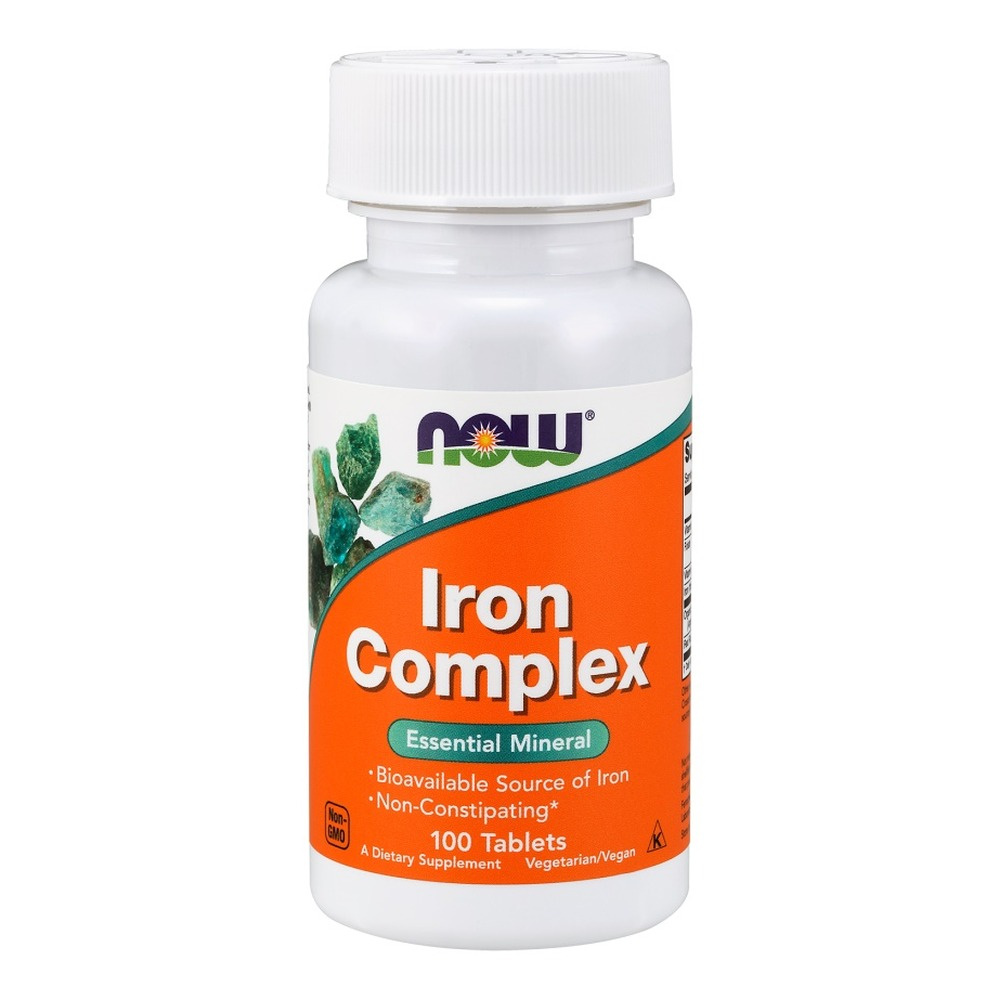 Now Foods Iron Complex Unikalna Kompozycja Żelaza 100 Tabletek