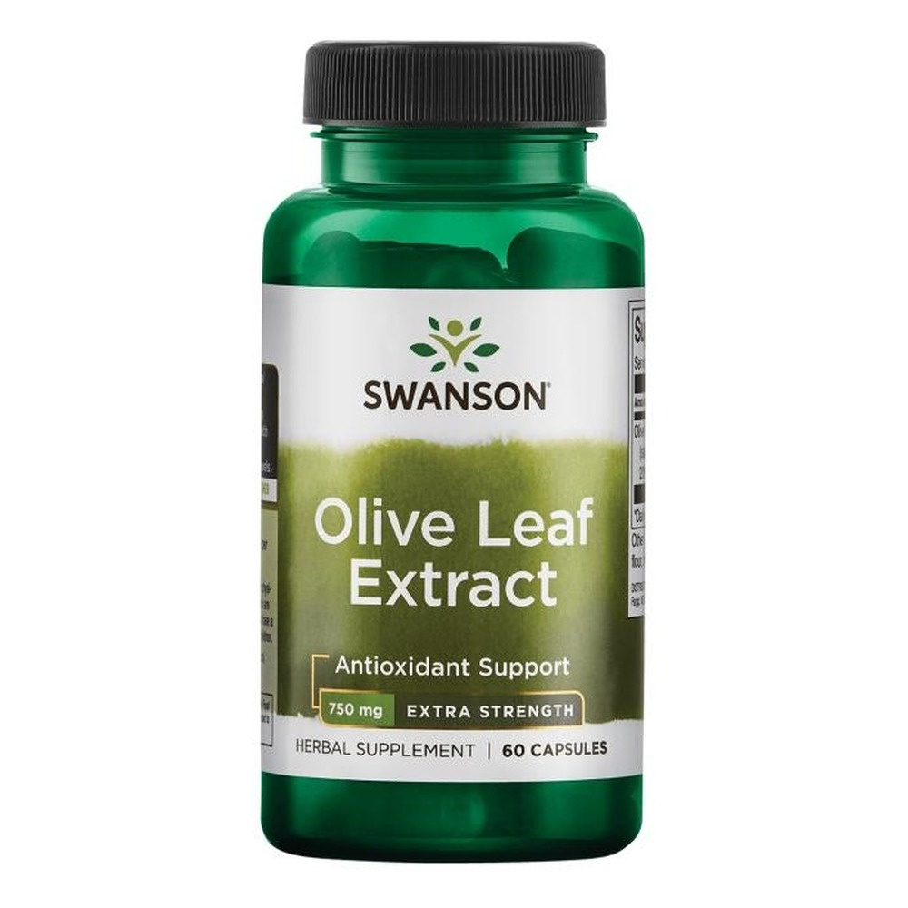 Swanson Olive Leaf Extract 750mg Super Strength 60 Kapsułek