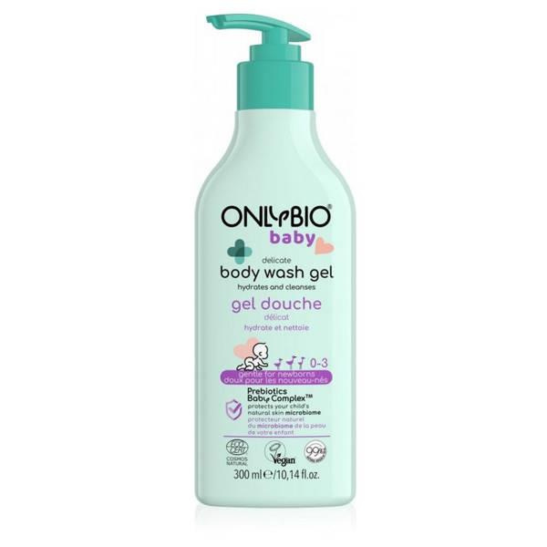 OnlyBio Baby Gentle Body Wash Gel for Babies from 1st Day of Life for Sensitive and Delicate Skin 300ml Best Before 23.08.26