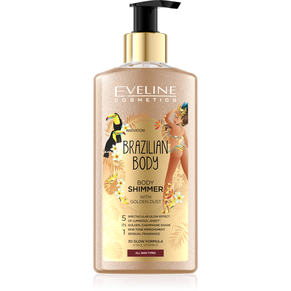 Eveline Brazilian Body Shimmer for Body with Gold Dust 150ml