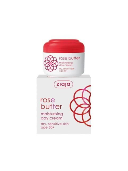 Ziaja Rose Moisturizing Face Cream 30+ for Dry and Sensitive Skin for Day 50ml