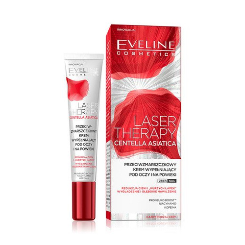 EVELINE Laser Therapy, Centella Asiatica, przeciwzmarszczkowy Krem pod oczy, 20ml