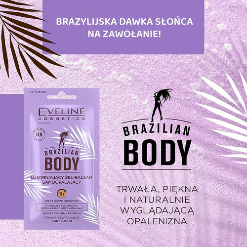 Eveline Brazilian Body Firming Gel-Balm Self-Tanning 12ml Best Before 21.05.26