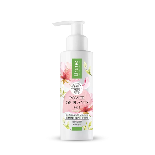 Lirene Power Of Plantis Olejek-Pianka do Demakijażu Róża 145ml