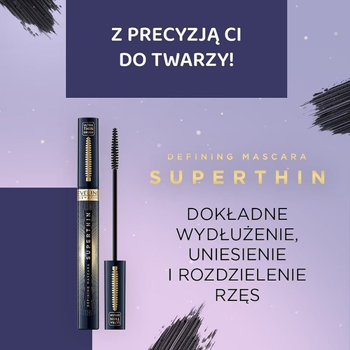 Eveline Superthin Defining Mascara Precision Brush 6ml
