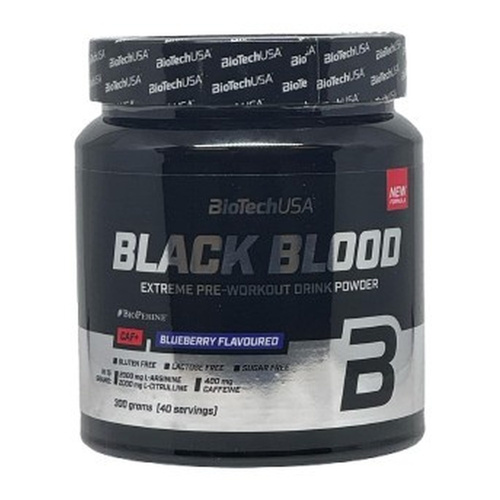 BioTechUSA Black Blood CAF+ Przedtreningówka w Proszku Na Ekstremalne Skupienie i Energię 300g