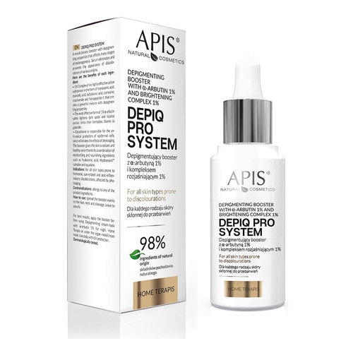 Apis Home TerApis Depiq Pro System Depigmenting Booster with 1% Alfa Arbutin & 1% Brightening Complex 30ml