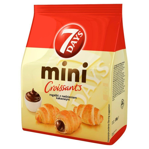 7 Days Mini Croissant z Nadzieniem Kakaowym 185g