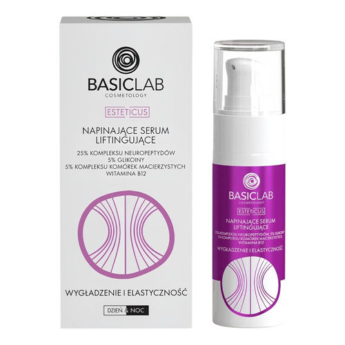 BasicLab Cosmetology Esteticus Ujędrniające Serum do Twarzy z 25% Kompleksem Neuropeptydów 30ml