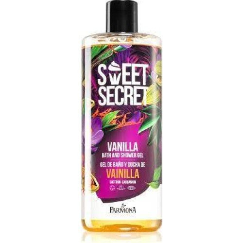 Sweet Secret Vanilla Bath and Shower Gel Vanilla Saffron Cardamom 500ml