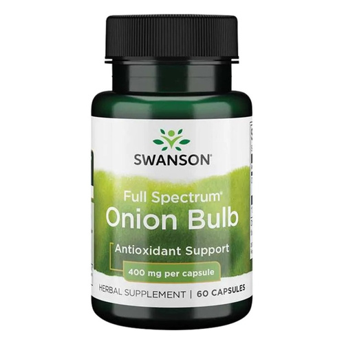 Swanson Full Spectrum Onion Bulb 400mg 60 Capsules