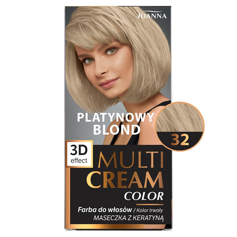 Joanna Multi Color Cream 3D Effect Farba do Włosów Nr 32 Platynowy Blond 1 Sztuka