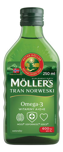 Mollers Norwegian Fish Oil with Natural Aroma for Children over 3 Years of Age and Adults 250ml