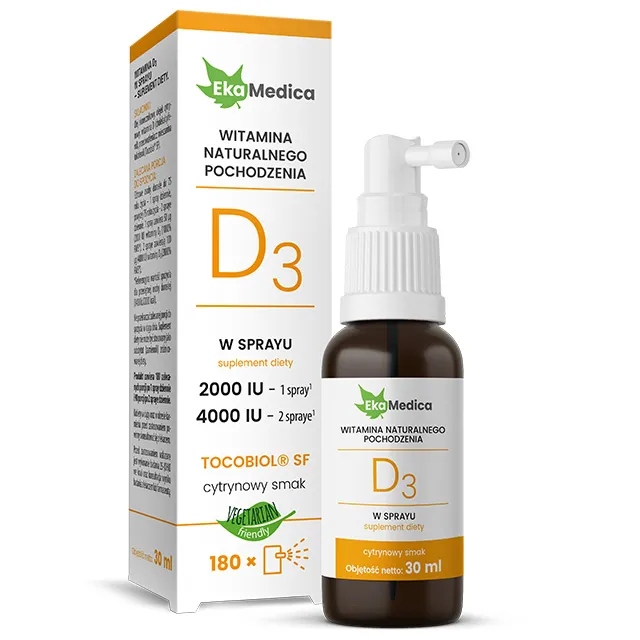 EkaMedica Witamina D3 w Sprayu dla Zdrowia Organizmu 30ml