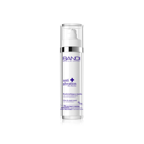 Bandi Anti Glycation Glow & Repair Rozświetlająca Maska 2w1 z Natychmiastowym Efektem Regeneracji dla Skóry Zmęczonej 50ml