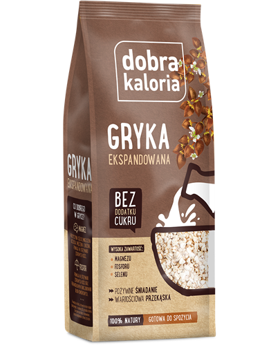 Dobra Kaloria Bio Vege Puffed Buckwheat with Magnesium Phosphorus and Selenium without Sugar 70g