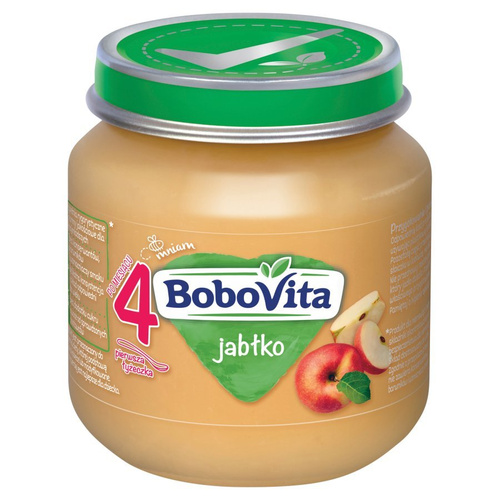 BoboVita Apple Mousse for Infants after 4th Month without Sugar 125g