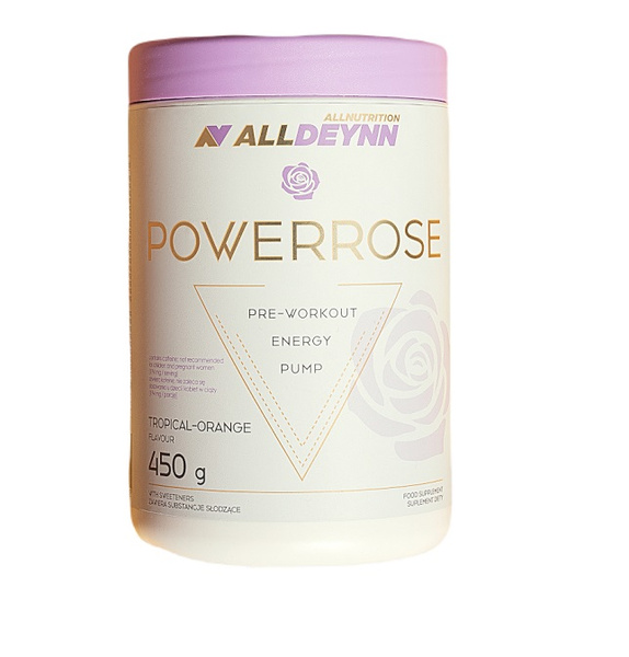 AllDeynn Powerrose Tropical Oragne Formula for Women Strength and Energy 450g Best Before 31.12.25