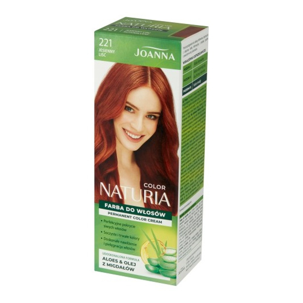 Joanna Naturia Trwały Kolor Włosów Farba Pielęgnacja Połysk Nr 221 Jesienny Liść 100ml