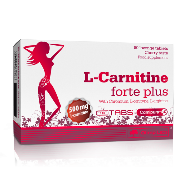 OLIMP L - Carnitine Forte Plus, Cherry - Flavoured Lozenges, 80pcs