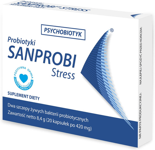 Sanprobi Stress Probiotyk Wspiera Mikroflorę Organizmu 20 Kapsułek
