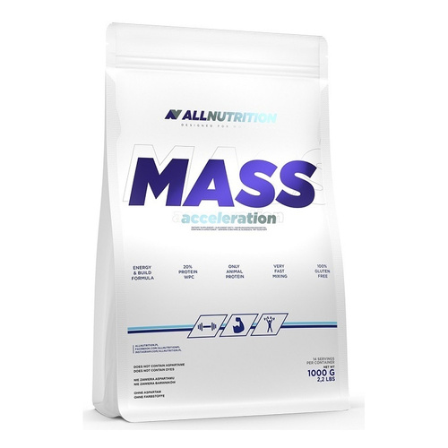 Allnutrition Mass Acceleration Banana Flavoured Protein and Carbohydrate Gainer For Muscle Mass 1000g