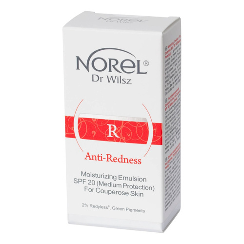Norel Anti-Redness Emulsja Nawilżająca dla Cery Naczynkowej SPF 20 15ml