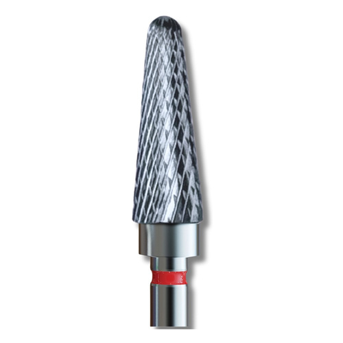 IQ Nails Frez do Paznokci z Węglika Wolframu Fine Crosscut 5mm Zaokrąglony Stożek Manicure Pedicure 200.140.050 1 Sztuka