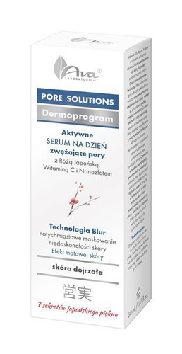 AVA PORE SOLUTIONS Serum Do Twarzy Na Dzień, zwężające pory Do Skóry Dojrzałej, 50 ml