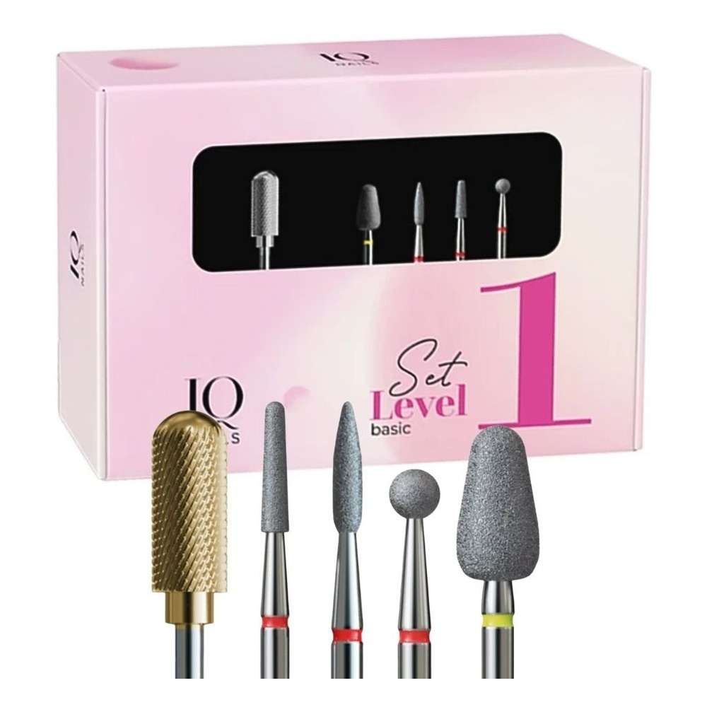 IQ Nails Level 1 Basic Drill Bit Starter Set 5pcs