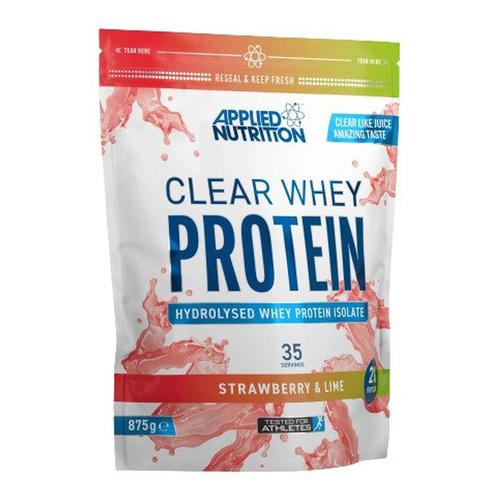 Applied Nutrition Clear Whey Protein Izolat Białka Serwatkowego Truskawka i Limonka Na Wzrost i Utrzymanie Mięśni 875g