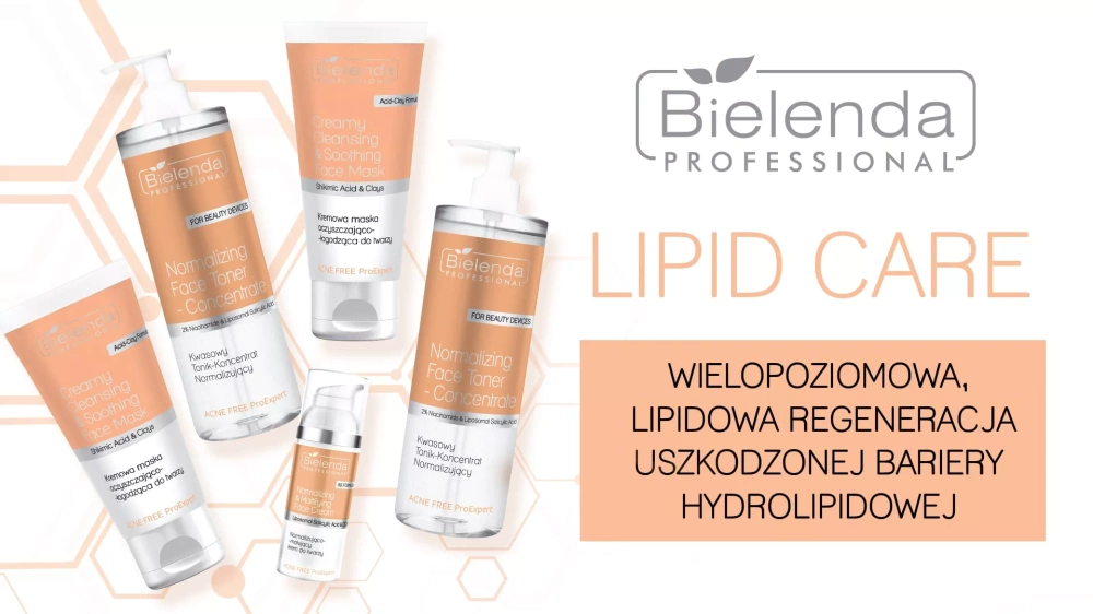 Bielenda Professional Lipid Care 2in1 Regenerująco - Odbudowująca Kremowa Maska do Twarzy 150ml