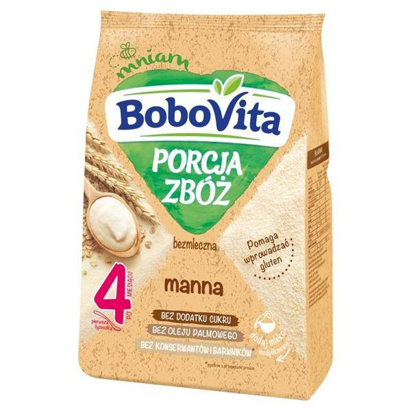 BoboVita Portion of Cereals Dairy-free Manna Porridge Babies after 4 Months 170g