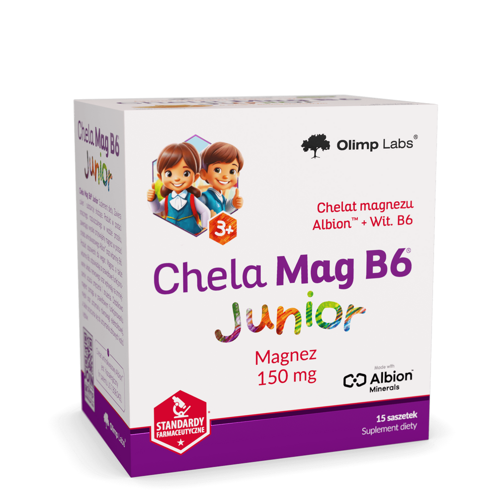 Olimp Chela-Mag B6 Junior dla Dzieci powyżej 3 Roku Życia 15 Saszetek