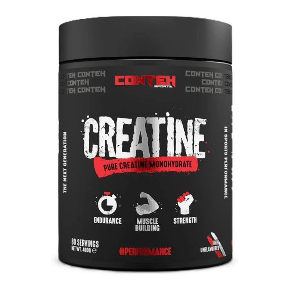 Conteh Sports Creatine Monohydrate Micronised Powder Unflavoured For Strength and Endurance 400g