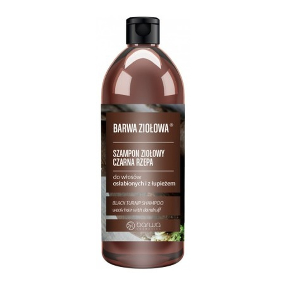 Barwa Herbal Shampoo Black Turnip for Weakened Hair with Dandruff 480ml