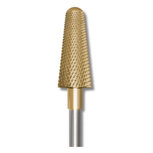 IQ Nails Frez do Paznokci z Węglika Wolframu Stożek Bezpieczny Koniec Specjalne Nacięcia Poprzeczne 6mm Powłoka ZRN 221XUF 060 1 Sztuka