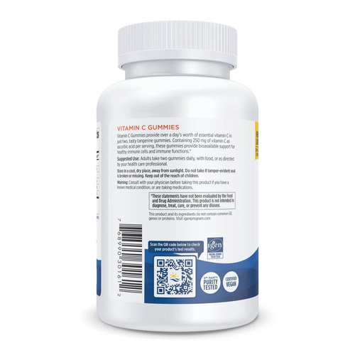 Nordic Naturals Vitamin C Gummies 250mg for Children over 4 Years Old Tangerine 120 Gummies