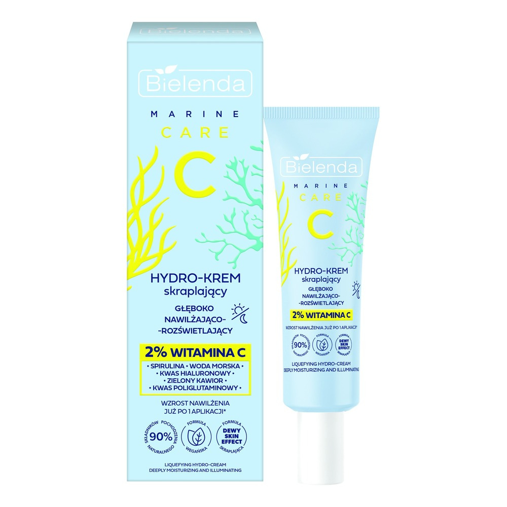 Bielenda C Marine Care Hydro-Krem Skraplający Głęboko Nawilżająco-Rozświetlający z Witaminą C 50ml