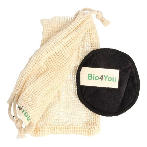 BIO4YOU Reusable bamboo cotton pads, 12pcs + laundry bag
